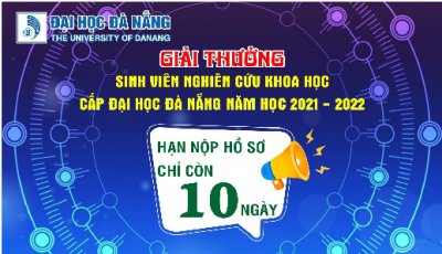 Giải thưởng Sinh viên Nghiên cứu khoa học Đại học Đà Nẵng năm học 2021 - 2022