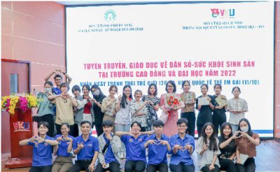 Tuyên truyền, giáo dục về dân số - sức khỏe sinh sản cho sinh viên nhân ngày Tránh thai thế giới (26/9), ngày Quốc tế Trẻ em gái (11/10)