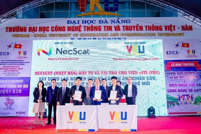 Lễ ký kết MOU giữa VKU – NiXEducation - NecScat hướng tới Xây dựng Lab nghiên cứu và các dự án nghiên cứu ứng dụng trí tuệ nhân tạo và công nghệ mới