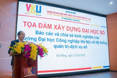 VKU: Tọa đàm xây dựng Đại học số - Chia sẻ kinh nghiệm của HaUI về Hệ thống quản trị, dịch vụ số